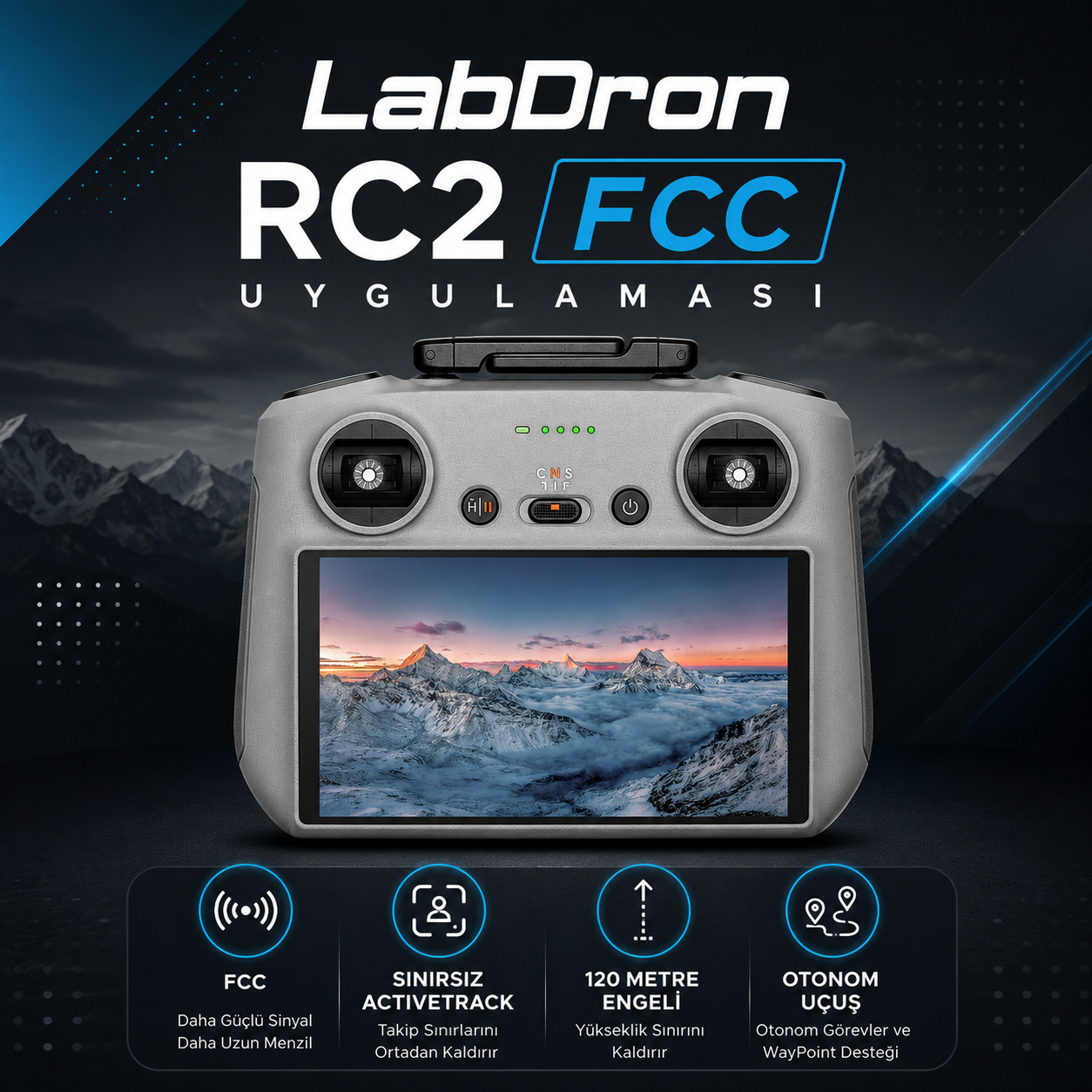 DJI FCC RC2 (+120M Removal)
