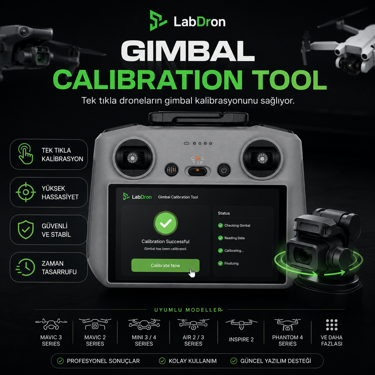 LabDron DJI Gimbal Calibration App